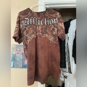 (XL)Brown Affliction Tee